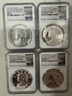 1792-2017 US Mint 225th Anniv 4-Medal Set NGC 70 West Point Hoard Flawless