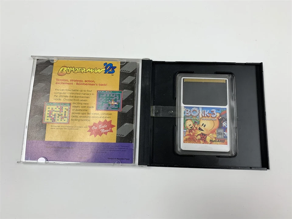 Bonk 3: Bonk's Big Adventure (TurboGrafx-16) CIB! Authentic Complete w/ Manual - Image 4 of 4