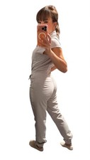 Limited Edition Slate Rafaela - Cargo Scrub Jumpsuit XXS- Slate Scrub Figs