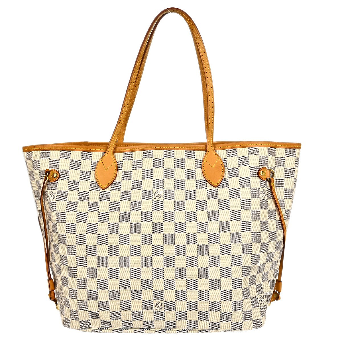 Louis Vuitton Damier Azur Neverfull MM Tote Bag N51107 AR2184 XX06634-image