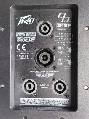 Peavey Crossover - Factory Replacement For QW 218 W/O THE LABEL | eBay