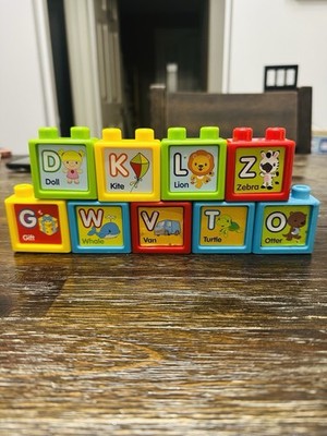Vtech Sit To Stand Ultimate Alphabet Train 9 Piece REPLACEMENT ABC BLOCKS