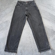 Vintage Southpole Baggy Wide Leg Jeans Men's 30x32 Black Y2K Skater Hip Hop Rave
