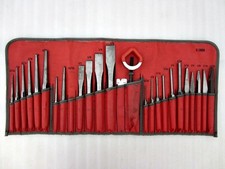 Vintage Snap-on 24pc Complete Punch Chisel Set Ppc-260ak C-260a Usa Vintage Snap-on 24pc Complete Punch Chisel Set Ppc-260ak C-260a Usa