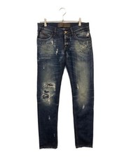 DOLCE & GABBANA Distressed denim pants Indigo G6QGGD G8S97
