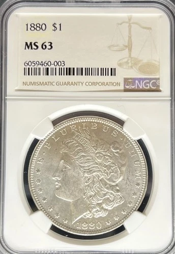 1880 Morgan Dollar MS63 NGC (#PA6059460003)