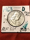 1963 D Franklin Half Silver Dollar