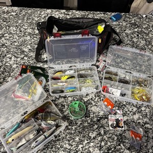 Bass fishing tackle lot & Bag - Expensive Set Up