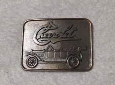 Chevrolet Antique Chevy Belt Buckle R. J Roberts  Co. Vintage Chevy Belt Buckle