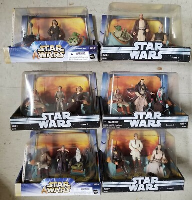 Star Wars Jedi High Council Complete Scenes Set of 6 Clone Star Wars Jedi High Council Complete Scenes Set of 6 Clone