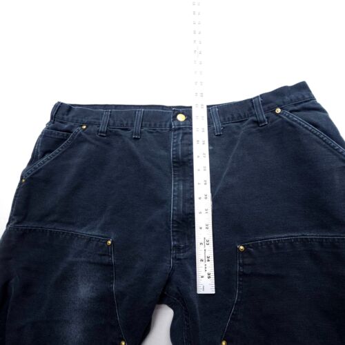 Vintage Carhartt Double Knee B01 BLK Carpenter Pants Mens 44 (40 x 30") Dungaree - Picture 9 of 12