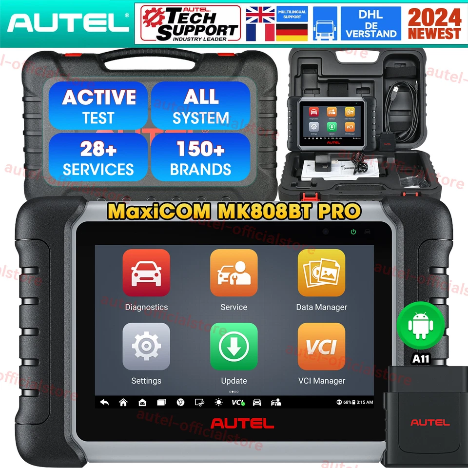 AUTEL 2024 MK808BT PRO profi KFZ Diagnosegerät Auto OBD2 Scanner ALLE SYSTEM - Bild 2 von 4