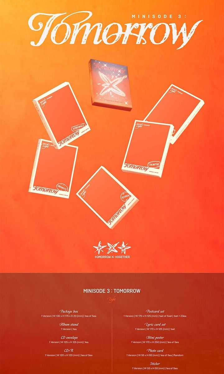TXT MINISODE 3 : TOMORROW 6th Mini Album LIGHT HUENINGKAI Ver/CD+