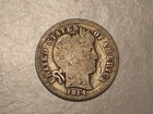1914 Barber Dime (Attractive)