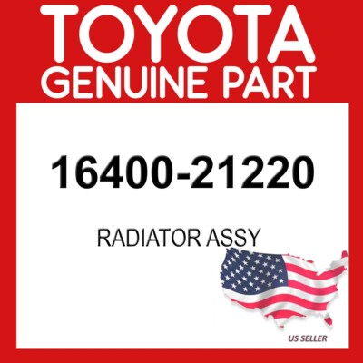 Toyota Genuine 16400-21220 Radiator Assy 1640021220 OEM | eBay