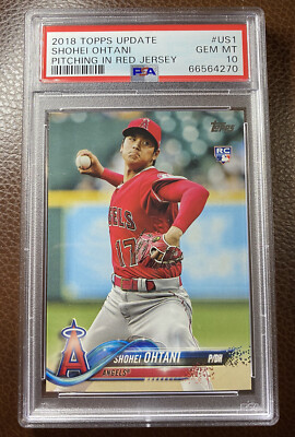 PSA 10 2018 Topps Update SHOHEI OHTANI Rookie RC #US1 Angels