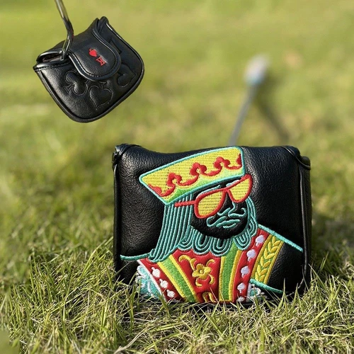 Playing Cards JQK Golf Club HeadCover Large Square Mallet Putter Cover Magnetic - Picture 14 of 14