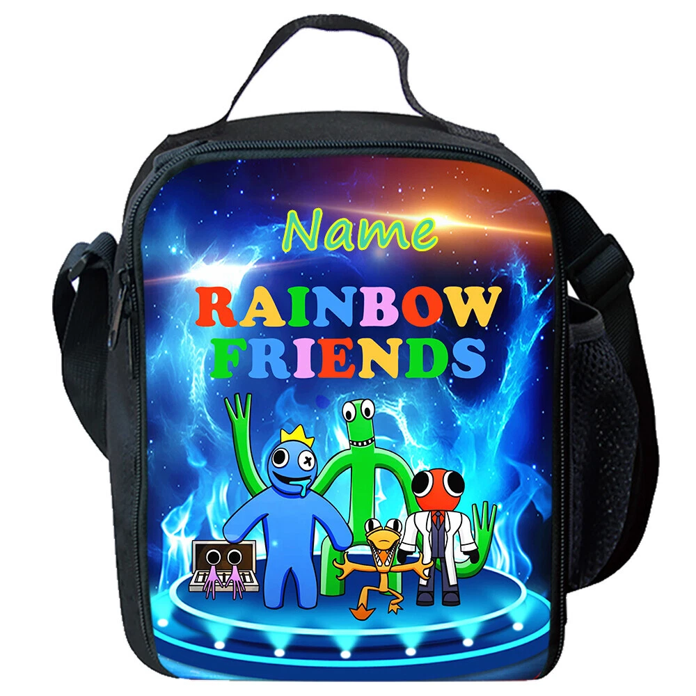 Rainbow Friends Kids Lunch Bag, School Picnic Snack Travel Lunch Box