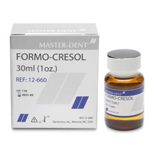 Master-Dent Formo-Cresol (48.5% formaldehyde, 48.5% cresol, 3% glycerine), 1