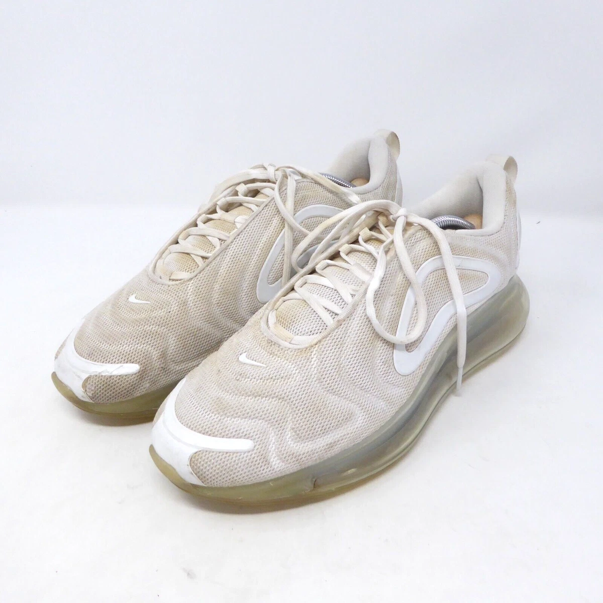 Nike Air Max 720 GS White Trainers UK 9 EU 44 US 10 Lace Up Shoes