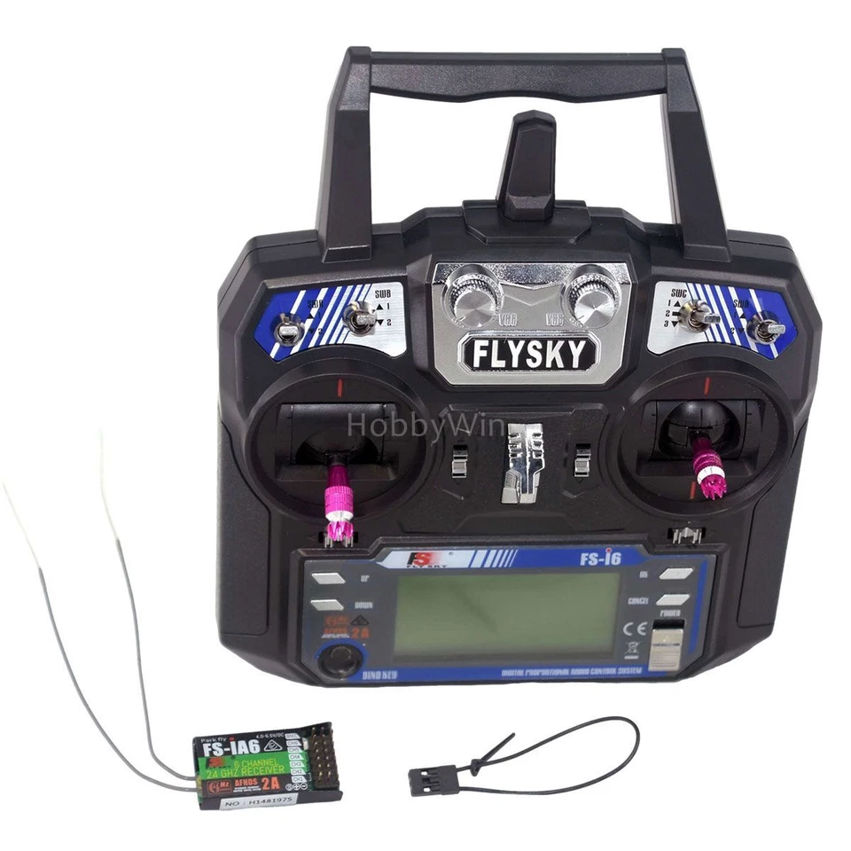 FlySky FS-i6 +FS-iA6 Radio System 6Ch 2.4GHz for RC Airplane Glider Helicopter - Image 3 of 4