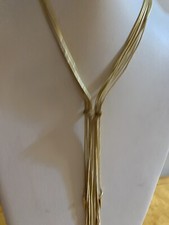 $65 ABS Allen Schwartz Gold Tone Necklace 16 ...