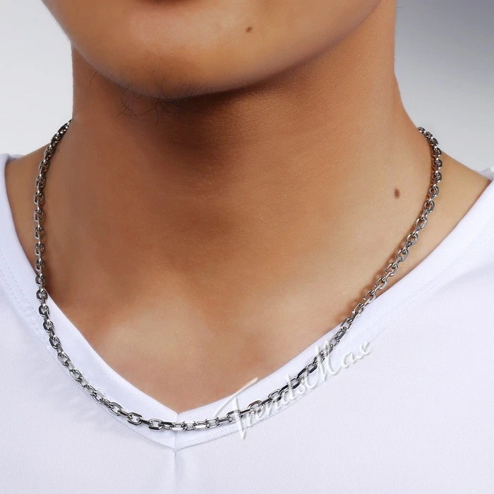2.5/3/4/6/9mm Cable Rolo Link Stainless Steel Mens Boys Chain Necklace 18-36" - product detail image 6