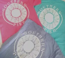 Southern Pier Sun T-Shirt Womens Size Small S FUN SUN SHIRT NEW