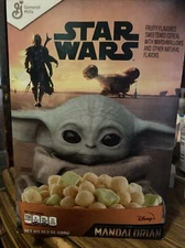 Star Wars The Mandalorian Cereal Marshmallows The Child Unopened Collectors Box