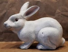 Antique Cast Iron Rabbit / Bunny Money Box Bunnybank