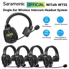 Saramonic WiTalk WT5D 400m 1.9G Full-Duplex Wireless Intercom Headset Microphone