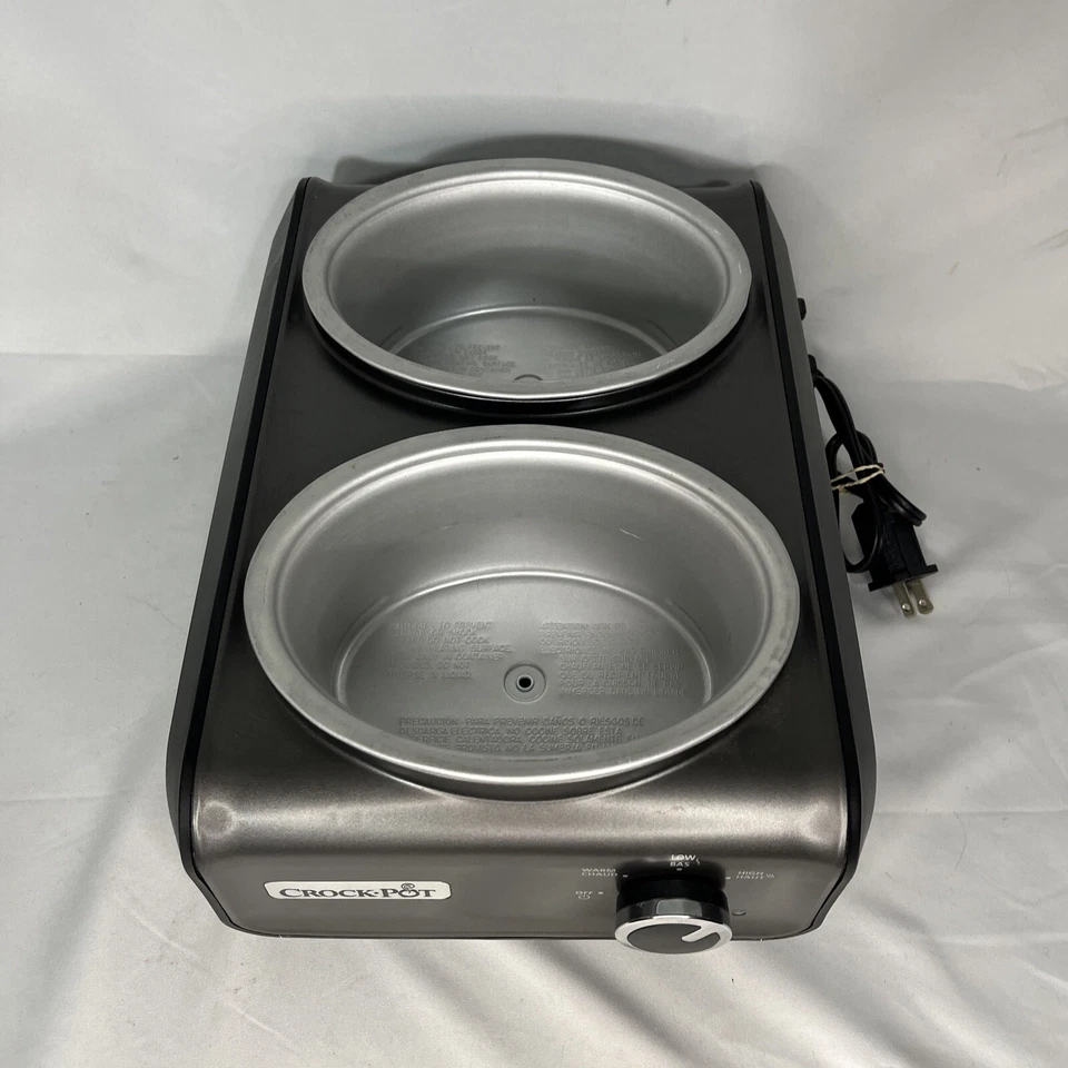 Crock-Pot SCCPMD1-CH Hook Up Double Oval Connectable 2 1-Quart Slow Cooker Base - Image 2 of 4