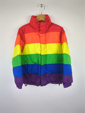BURBERRY KIDS Children's Sz 130 US 6-7 Rainbow Goose Down Zip Jacket Coat
