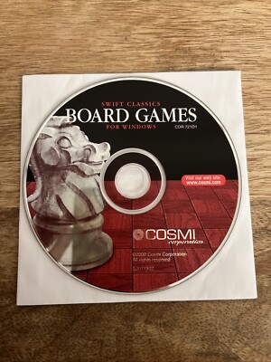 Swift Classics Board Games For Windows Pc Cd-ROM Cosmi 2000 (Disc Only)