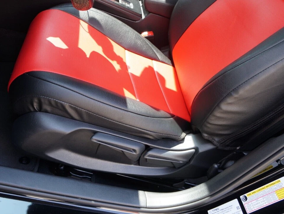 FUNDA DE ASIENTO PARA MITSUBISHI ECLIPSE 2000-2012 IGGEE S. CUERO AJUSTE PERSONALIZADO 13 COLORES Foto 3 de 4