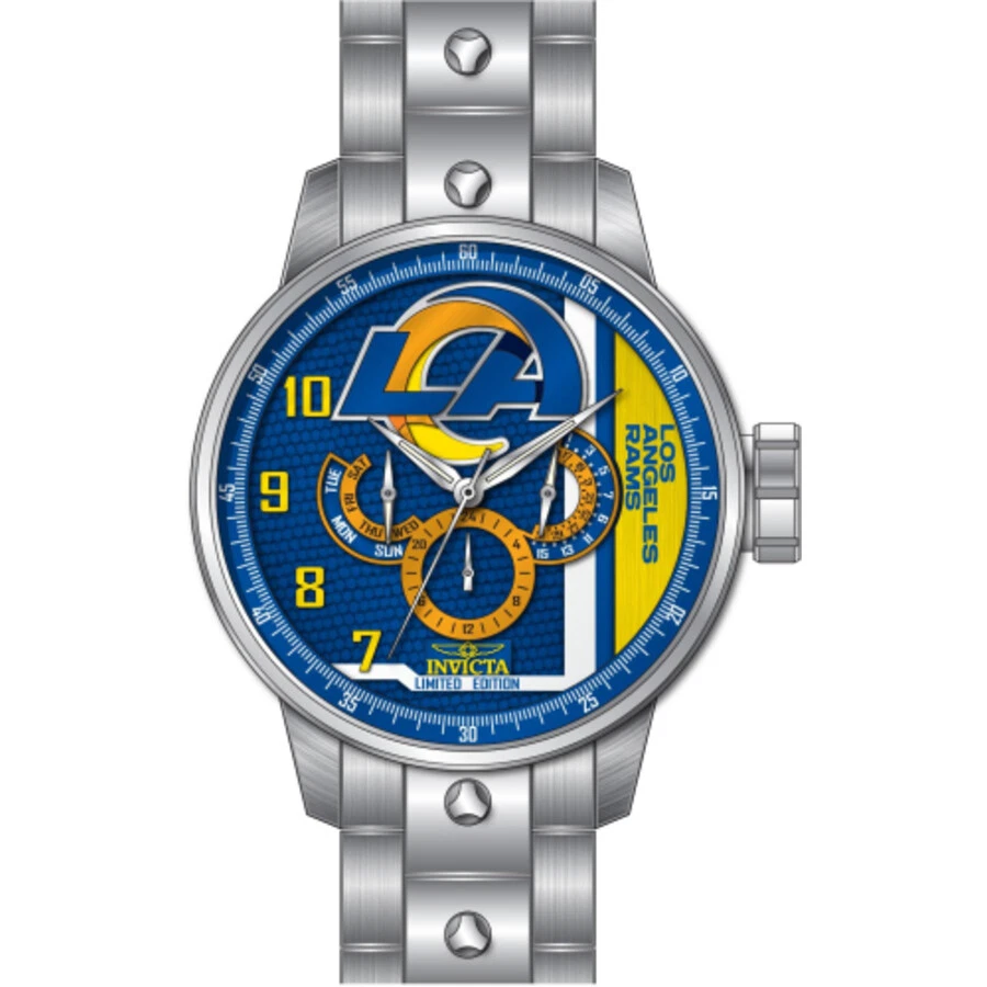 Invicta NFL Los Angeles Rams GMT Quartz Men s Watch 45130 eBay