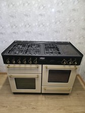 ALL GAS LEISURE BY RANGEMASTER 110CM RANGE COOKER IN CREAM AND BRASS.  Ref-ED315