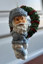 Encore Group Snow Buddies Santa Wreath Ornament