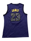 LeBron James Los Angeles Lakers Stitched Jersey Purple & Black Men's Large NEW
