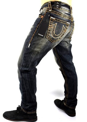 True Religion Rocco Relaxed Skinny Quad Logo Super T Jeans