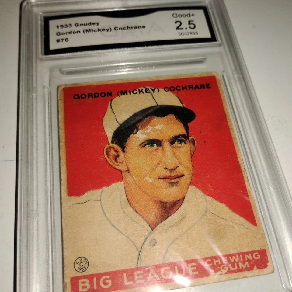 1933 Goudey Mickey Cochrane No76 GMA 2.5 - Изображение 4 из 4