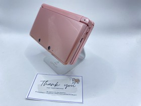 Nintendo 3DS Misty Pink Game Console Stylus Excellent w/Charger BOX