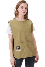 Waterproof Cobbler Apron for Women with Pockets Barber Smock Buckle Design Ha...