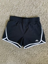 Girls Youth Large Adidas black 3  pull on athletic shorts