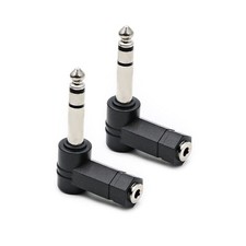 rgzhihuifz 3.5mm 1/8" Stereo Female to 6.35mm 1/4" Male 21.9 13.3 13.3, Black
