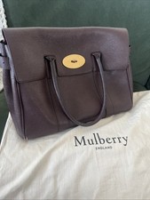 Mulberry Oxblood Large Leather Bayswater Handbag with Dust Bag