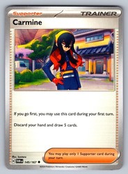 Carmine 145/167 Twilight Masquerade Uncommon Trainer Supporter