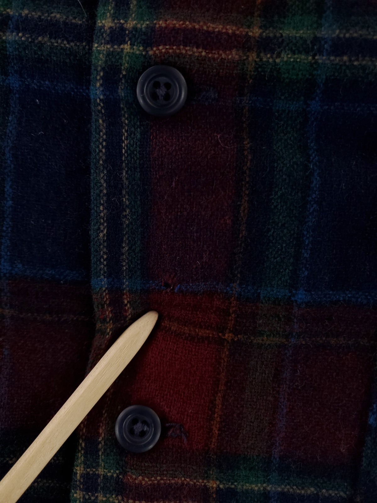 Pendleton Board Shirt Loop Collar Button Up Plaid… - image 2