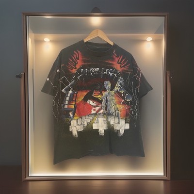 Vintage 1991 Metallica 5 Album AOP T Shirt Size L With Good Wear