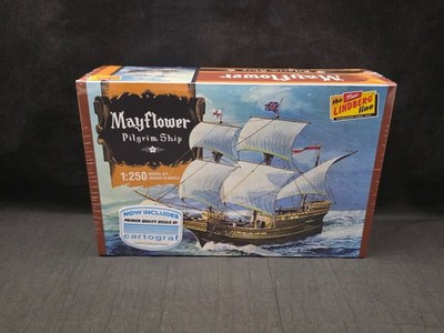 Lindberg Mayflower Pilgrim Ship 1:250 Scale Plastic Model Kit HL215